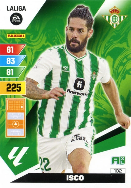 Cromo Trading Card Fútbol-Isco-Betis-Panini Adrenalyn XL 2023-2024-#102-Básico