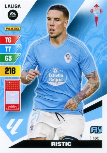Cromo Trading Card Fútbol-Ristic-Celta-Panini Adrenalyn XL 2023-2024-#135-Básico