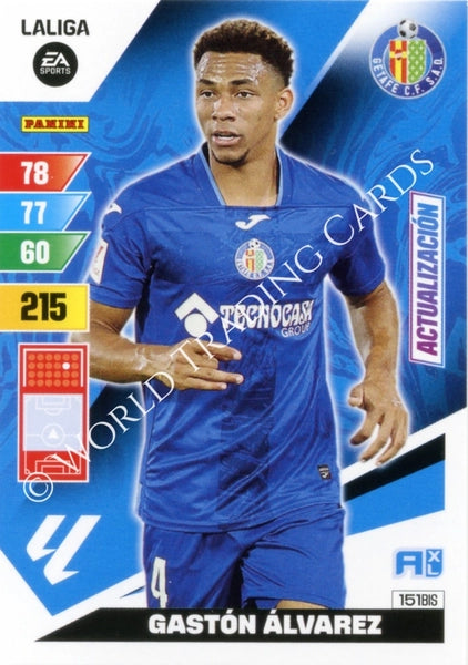 Cromo Trading Card Fútbol-Gaston Alvarez-Getafe-Panini Adrenalyn XL 2023-2024-#151bis-Básico