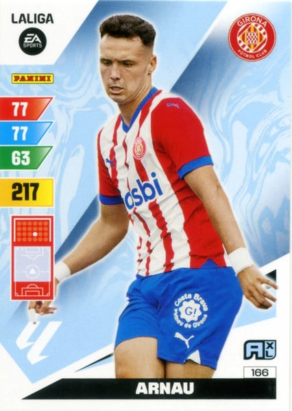 Cromo Trading Card Fútbol-Arnau-Girona-Panini Adrenalyn XL 2023-2024-#166-Básico