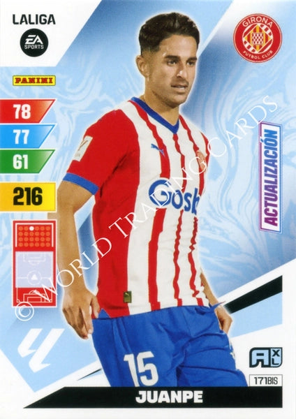 Cromo Trading Card Fútbol-Juanpe-Girona-Panini Adrenalyn XL 2023-2024-#171bis-Básico
