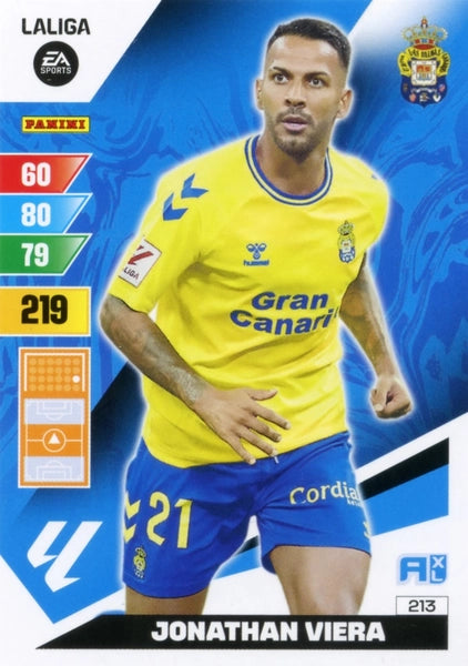 Cromo Trading Card Fútbol-Jonathan Viera-Las Palmas-Panini Adrenalyn XL 2023-2024-#213-Básico