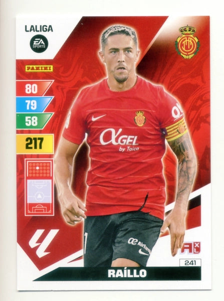 Cromo Trading Card Fútbol-Raillo-Mallorca-Panini Adrenalyn XL 2023-2024-#241-Básico