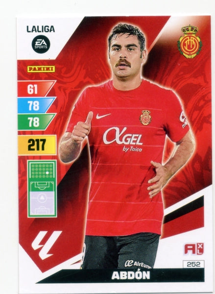 Cromo Trading Card Fútbol-Abdon-Mallorca-Panini Adrenalyn XL 2023-2024-#252-Básico
