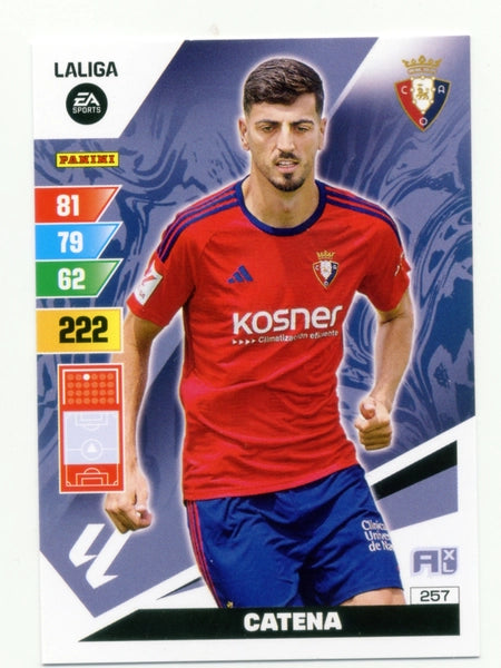 Cromo Trading Card Fútbol-Catena-Osasuna-Panini Adrenalyn XL 2023-2024-#257-Básico