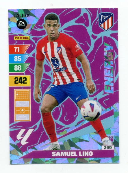Cromo Trading Card Fútbol-Samuel Lino-Atletico de Madrid-Panini Adrenalyn XL 2023-2024-#365-Energy