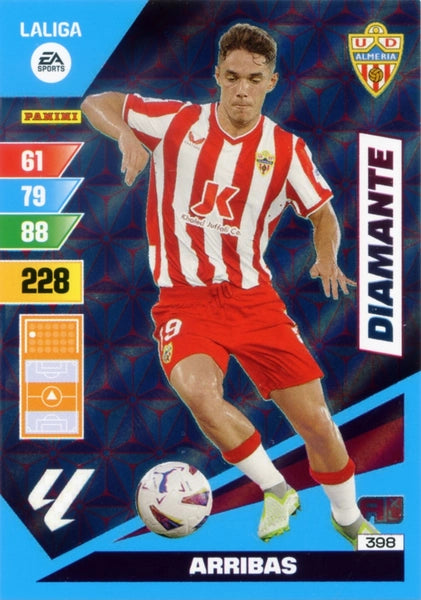 Cromo Trading Card Fútbol-Arribas-Almeria-Panini Adrenalyn XL 2023-2024-#398-Diamante