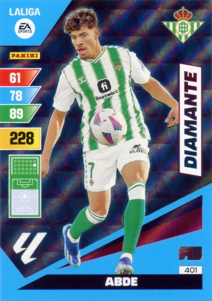 Cromo Trading Card Fútbol-Abde-Betis-Panini Adrenalyn XL 2023-2024-#401-Diamante