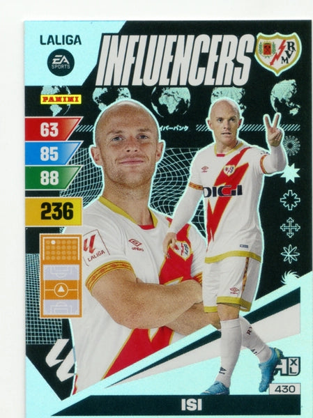 Cromo Trading Card Fútbol-Isi-Rayo Vallecano-Panini Adrenalyn XL 2023-2024-#430-Influencers