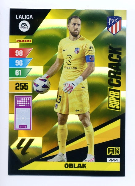 Cromo Trading Card Fútbol-Oblak-Atletico de Madrid-Panini Adrenalyn XL 2023-2024-#444-Super Crack