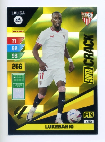 Cromo Trading Card Fútbol-Lukebakio-Sevilla-Panini Adrenalyn XL 2023-2024-#459-Super Crack