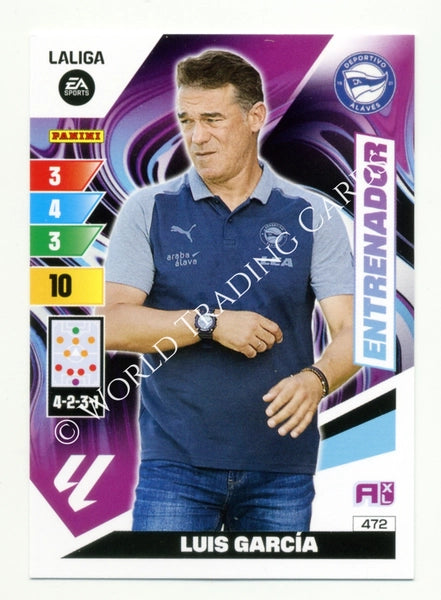 Cromo Trading Card Fútbol-Luis Garcia-Alaves-Panini Adrenalyn XL 2023-2024-#472-Entrenador