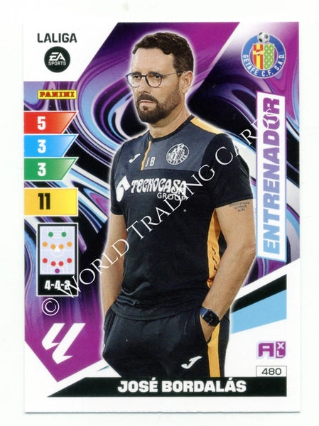 Cromo Trading Card Fútbol-Jose Bordalas-Getafe-Panini Adrenalyn XL 2023-2024-#480-Entrenador