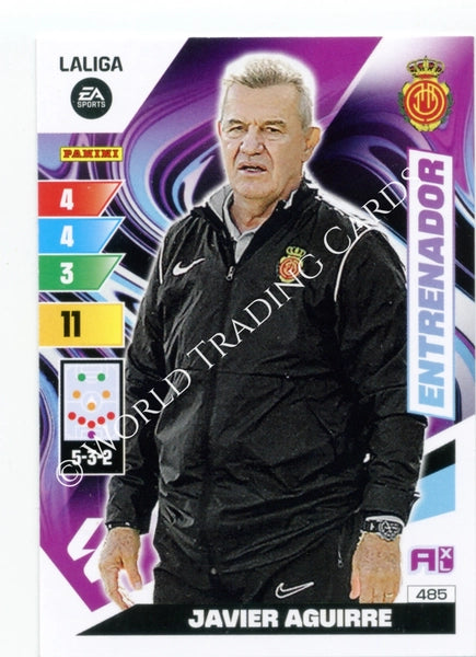 Cromo Trading Card Fútbol-Javier Aguirre-Mallorca-Panini Adrenalyn XL 2023-2024-#485-Entrenador