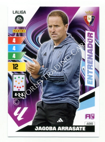 Cromo Trading Card Fútbol-Jagoba Arrasate-Osasuna-Panini Adrenalyn XL 2023-2024-#486-Entrenador