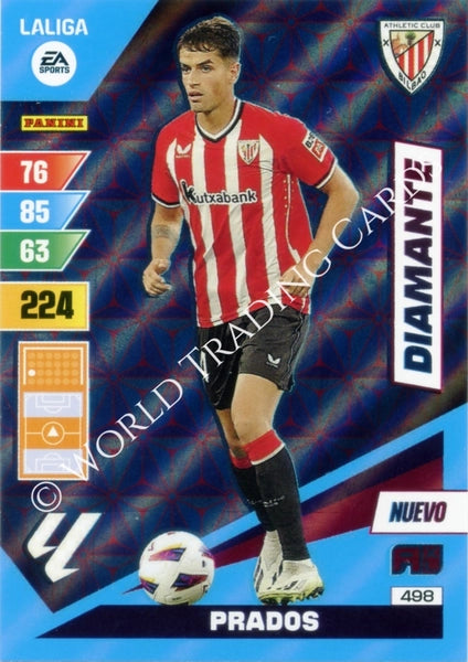 Cromo Trading Card Fútbol-Prados-Athletic Club-Panini Adrenalyn XL 2023-2024-#498-Diamante
