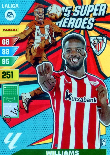 Cromo Trading Card Fútbol-Williams-Athletic Club-Panini Adrenalyn XL 2023-2024--Super-Heroes