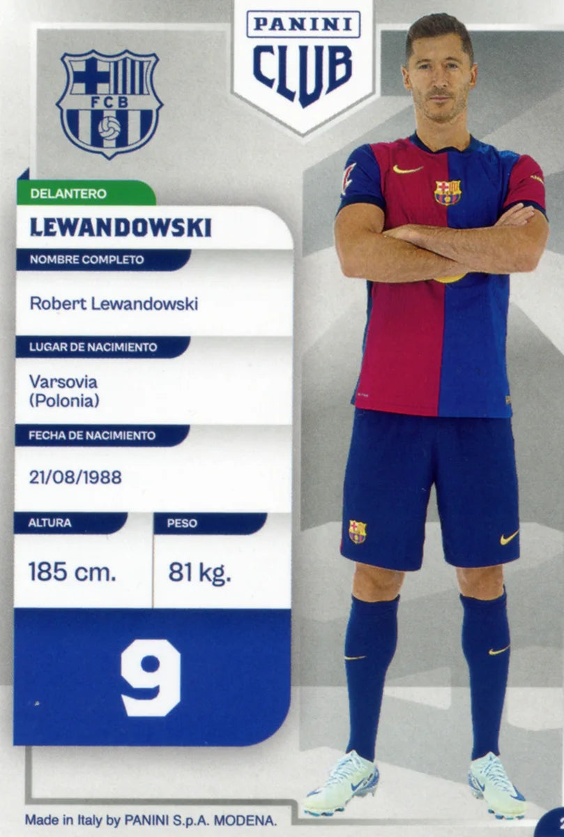 Panini Club FC Barcelona 2024-2025 #028 - Lewandowski (FC Barcelona) DNA