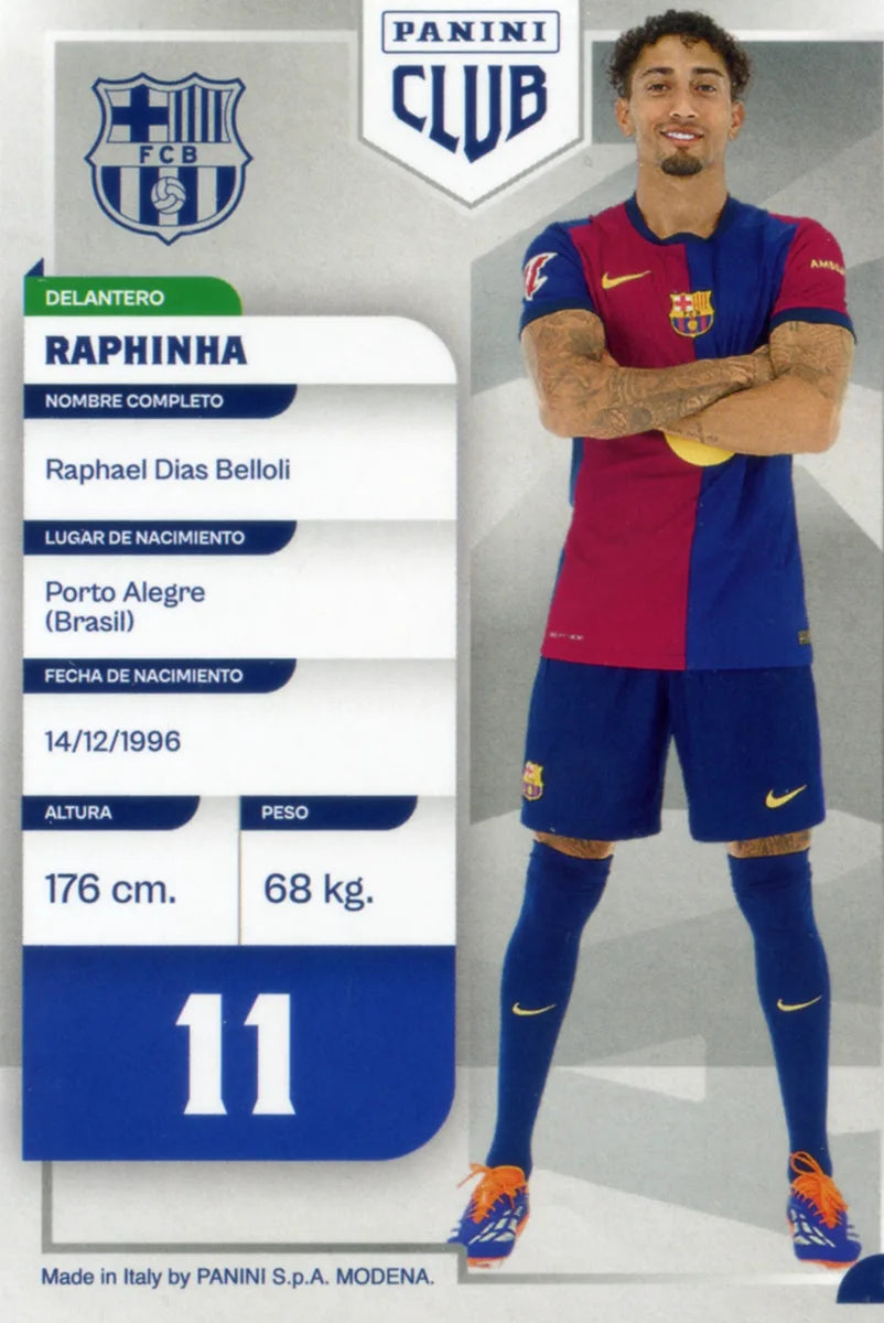 Panini Club FC Barcelona 2024-2025 #031 - Raphinha (FC Barcelona) DNA