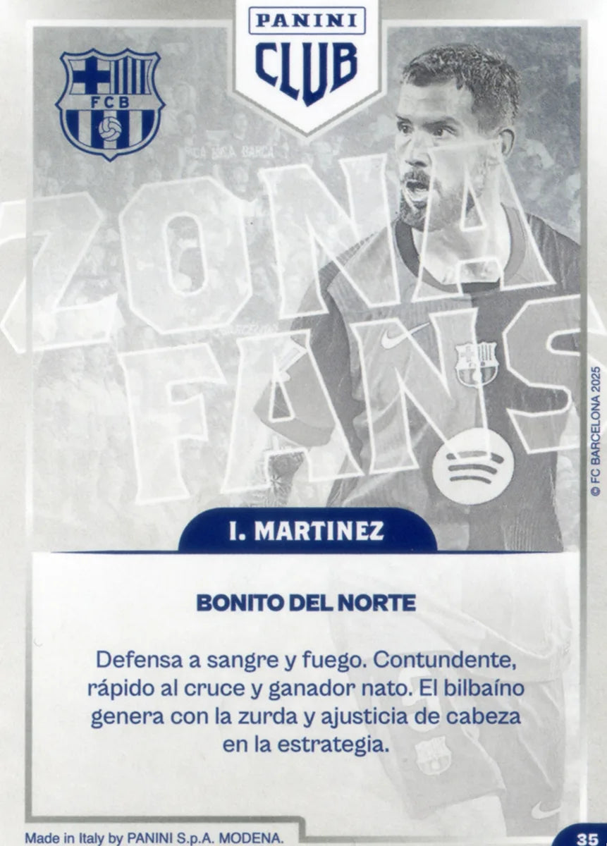 Panini Club FC Barcelona 2024-2025 #035 - Iñigo Martinez (FC Barcelona) FANS ZONE