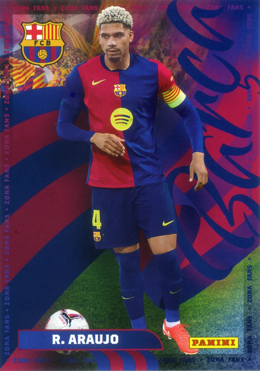 Panini Club FC Barcelona 2024-2025 #036 - Ronald Araujo (FC Barcelona) FANS AREA
