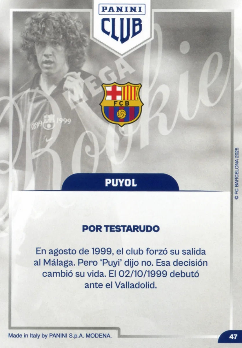 Panini Club FC Barcelona 2024-2025 #047 - Puyol (FC Barcelona) MEGAROOKIES