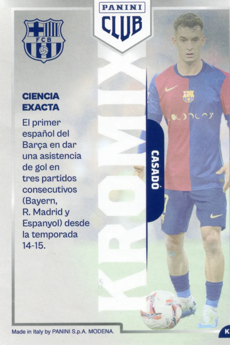Panini Club FC Barcelona 2024-2025 #K38 - Casadó (FC Barcelona) KROMIX SIGNED