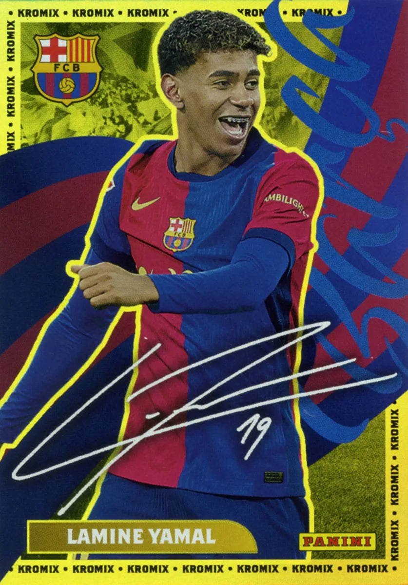 Panini Club FC Barcelona 2024-2025 #K43 - Lamine Yamal (FC Barcelona) SIGNED KROMIX