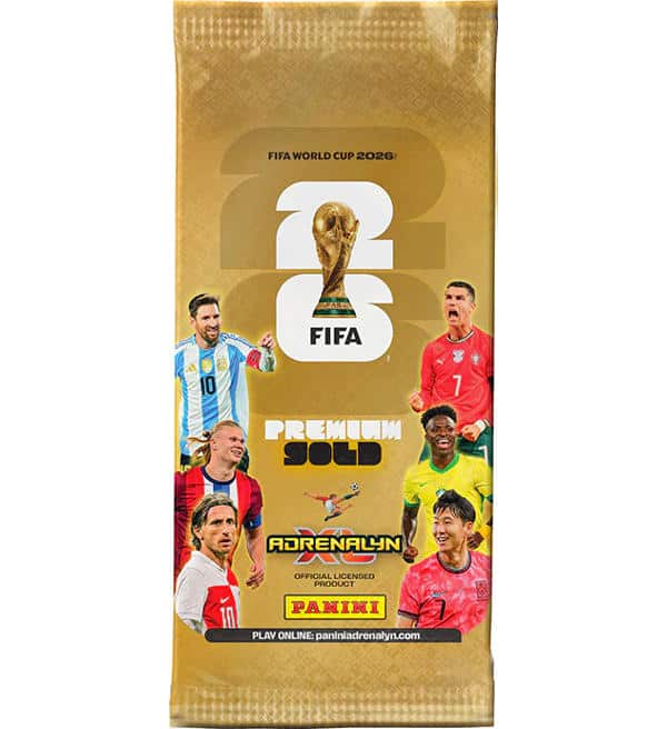 PREMIUM GOLD Pack | Panini | Adrenlyn XL | FIFA World Cup | 2026 | Versión Internacional | Preorden