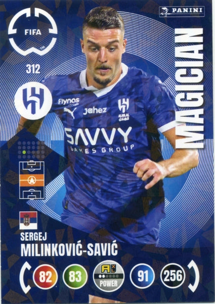 Cromo Trading Card Fútbol-Orkun Kökçü-SL Benfica-Panini Club World Cup Adrenalyn XL 2025-#311-POWER / Magician