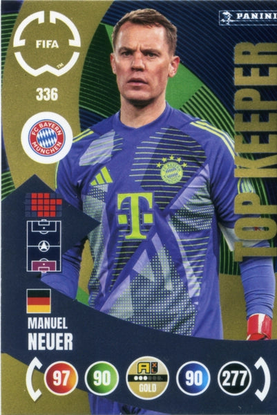 Football Trading Card-Manuel Neuer-FC Bayern München-Panini Club World ...