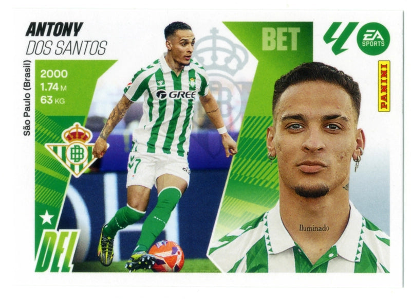 Antony - Real Betis - Panini Liga Este  - 2025 - 2026 - #017 - Básico