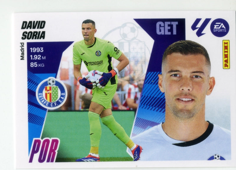 David Soria  - Getafe CF - Panini Liga Este  - 2025 - 2026 - #003 - Básico