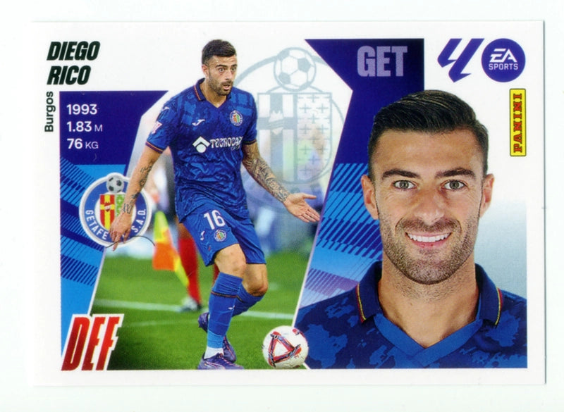 Diego Rico - Getafe CF - Panini Liga Este  - 2025 - 2026 - #010 - Básico