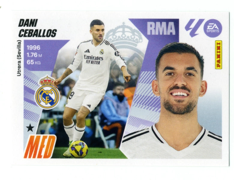 Dani Ceballos - Real Madrid  - Panini Liga Este  - 2025 - 2026 - #013 - Básico