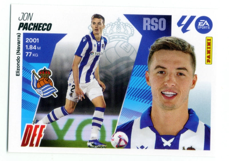 Pacheco - Real Sociedad - Panini Liga Este  - 2025 - 2026 - #008 - Básico