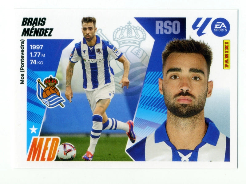 Brais Méndez - Real Sociedad - Panini Liga Este  - 2025 - 2026 - #14A - Básico