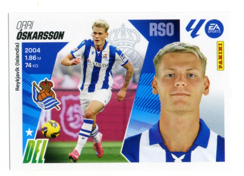 Óskarsson - Real Sociedad - Panini Liga Este  - 2025 - 2026 - #020 - Básico