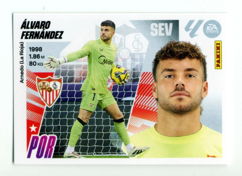 Álvaro Fernández - Sevilla FC - Panini Liga Este  - 2025 - 2026 - #004 - Básico