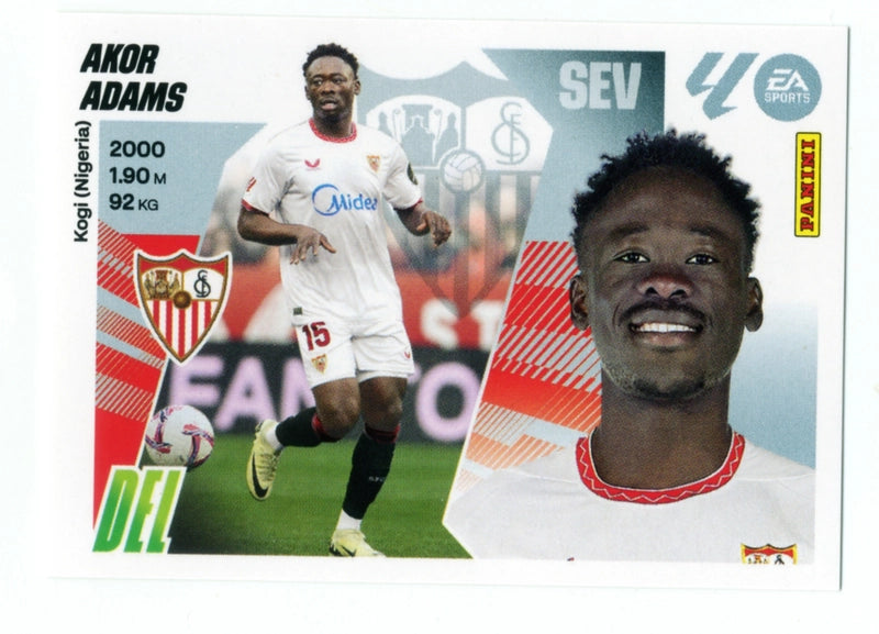 Akor Adams - Sevilla FC - Panini Liga Este  - 2025 - 2026 - #20A - Básico