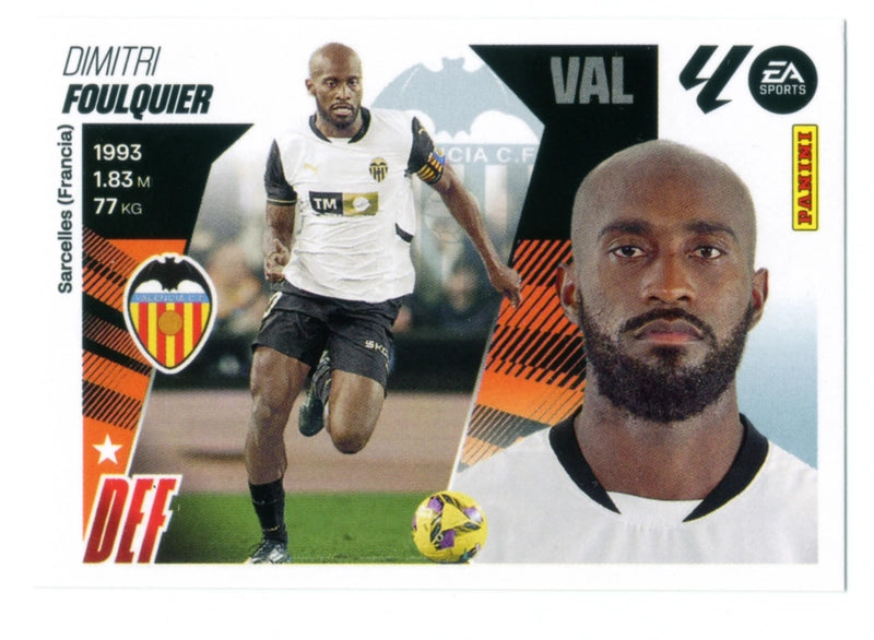 Foulquier - Valencia CF - Panini Liga Este  - 2025 - 2026 - #05B - Básico