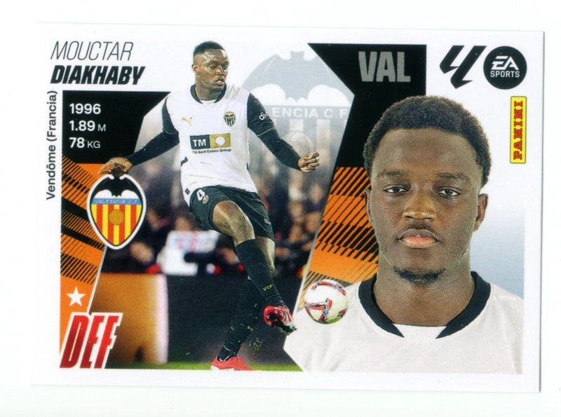 Diakhaby - Valencia CF - Panini Liga Este  - 2025 - 2026 - #007 - Básico