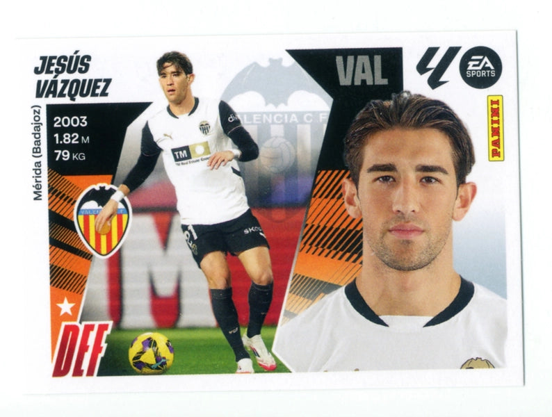 Jesús Vázquez - Valencia CF - Panini Liga Este  - 2025 - 2026 - #09B - Básico