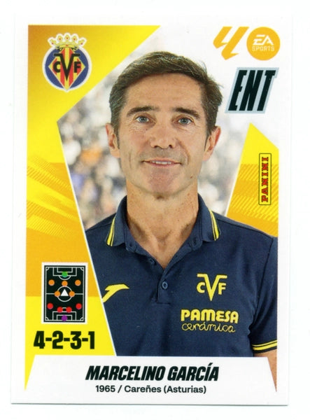 Entrenador - Marcelino - Villarreal CF - Panini Liga Este  - 2025 - 2026 - #002 - Básico