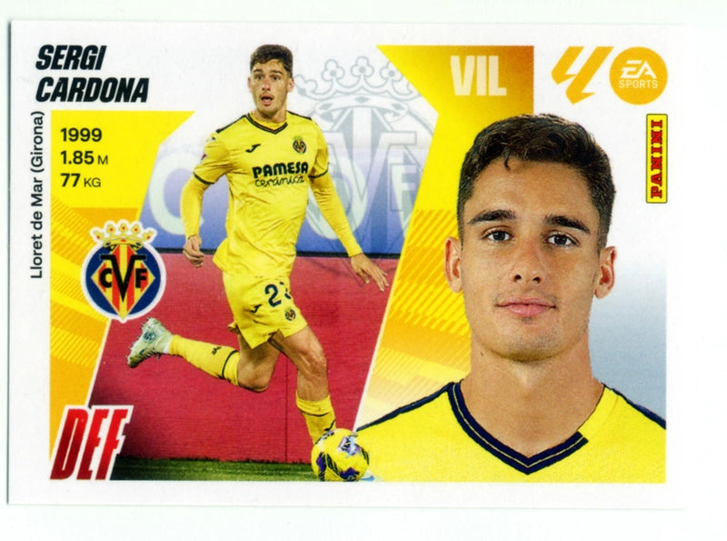 Sergi Cardona - Villarreal CF - Panini Liga Este  - 2025 - 2026 - #009 - Básico