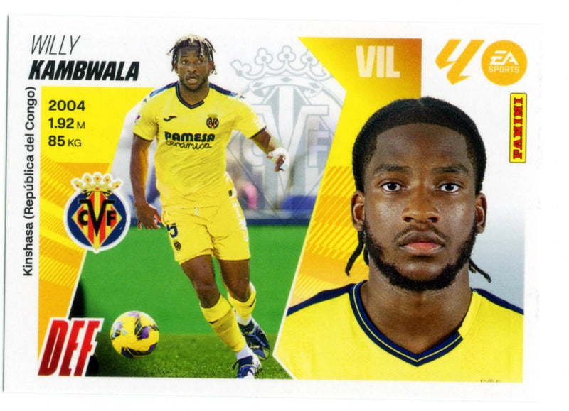 Kambwala - Villarreal CF - Panini Liga Este  - 2025 - 2026 - #008 - Básico