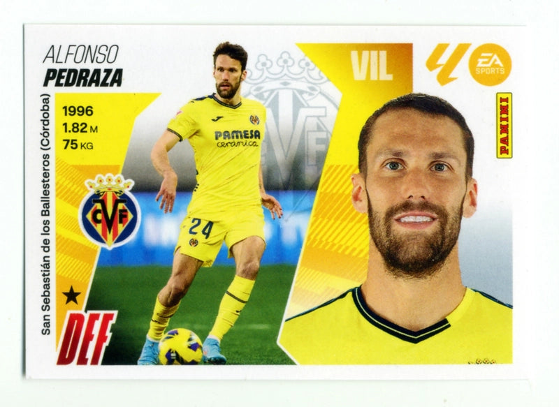Pedraza - Villarreal CF - Panini Liga Este  - 2025 - 2026 - #010 - Básico