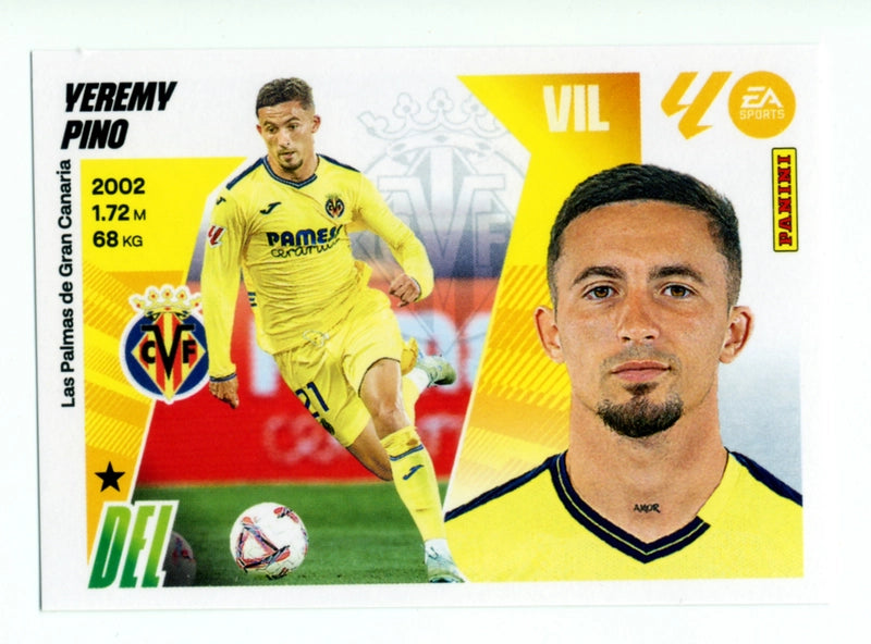 Yeremy Pino - Villarreal CF - Panini Liga Este  - 2025 - 2026 - #015 - Básico