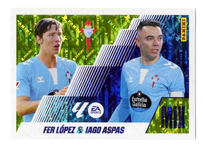 Fern López / Iago Aspas - RC Celta - Panini Liga Este  - 2025 - 2026 - #008 - Mix
