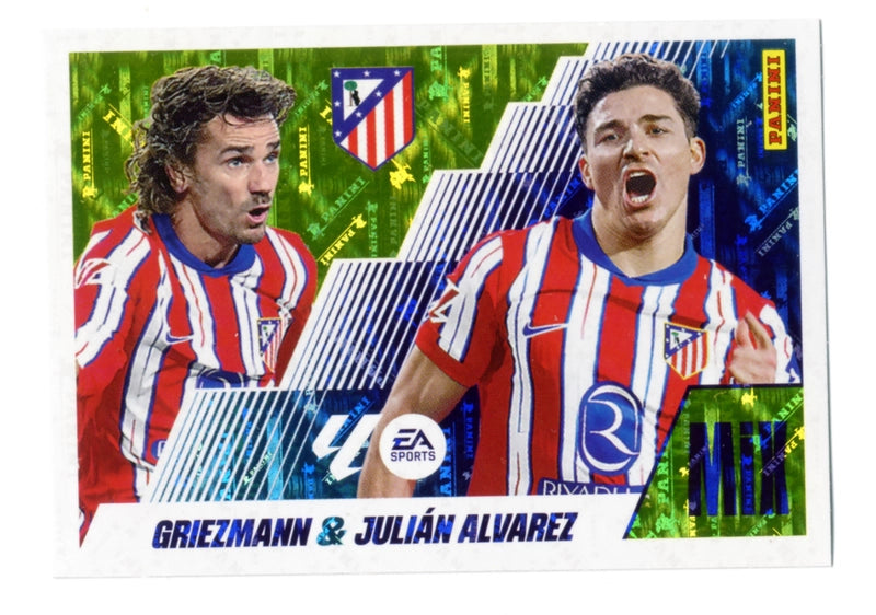 Griezmann / Julián Álvarez - Atlético de Madrid - Panini Liga Este  - 2025 - 2026 - #010 - Mix